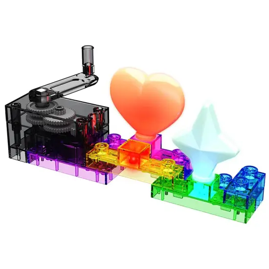 E-Blox: Circuit Blox: BYO Eco Fidget Lights - 7 Projects - Build Your Own Set, LED DIY STEM Bricks Toy, Colorful Building Blocks Kit, Kids Ages 8+ {5}