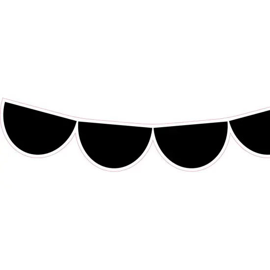 Black Half-Dots EZ Border&trade;, 48 Feet {1}