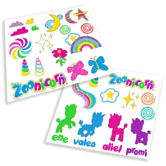 Zoonicorn: Color Me - Customize Your 8" Character Miniature Figure, Washable Markers & Stickers, Design Craft Activity, Play-Display Toy Set, Kid 3+ {7}