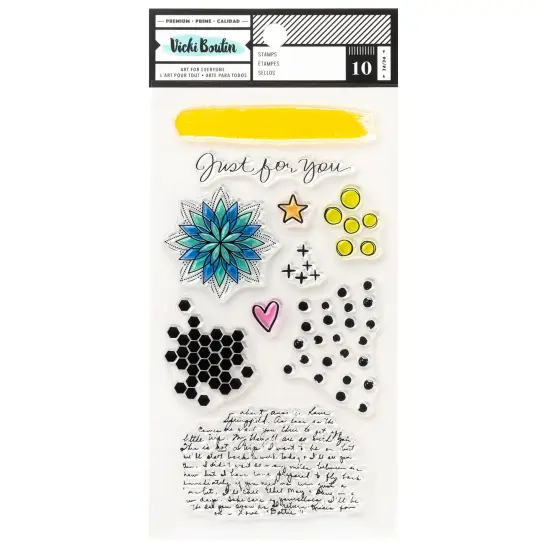 Vicki Boutin Mixed Media Acrylic Stamps-Art Layers {1}