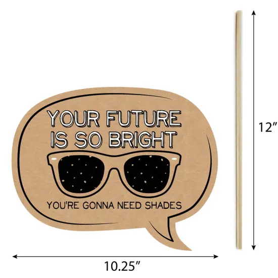 Big Dot of Happiness Bright Future - 2025 Graduation Photo Booth Props Kit - 20 Count {7}