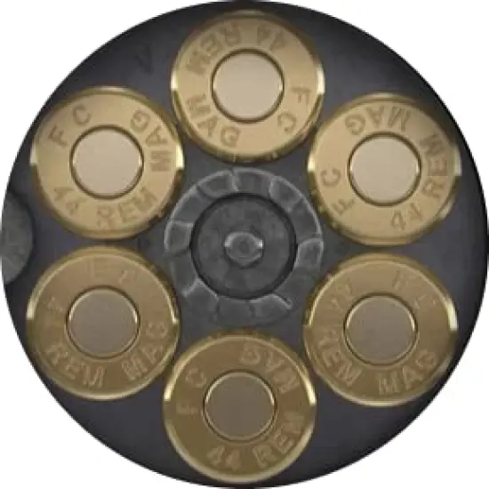 44 Magnum Gun Chamber Absorbent Cup Holders Car Coasters,Ceramic Stone Drinks Coaster Set for Women Man 2.56"(2 Pack) {1}