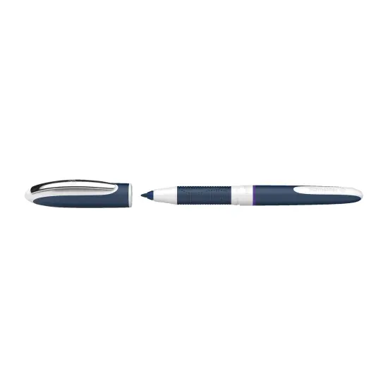 One Change Rollerball Pen, Refillable, 0.6 mm, Violet Ink, Single Pen {1}