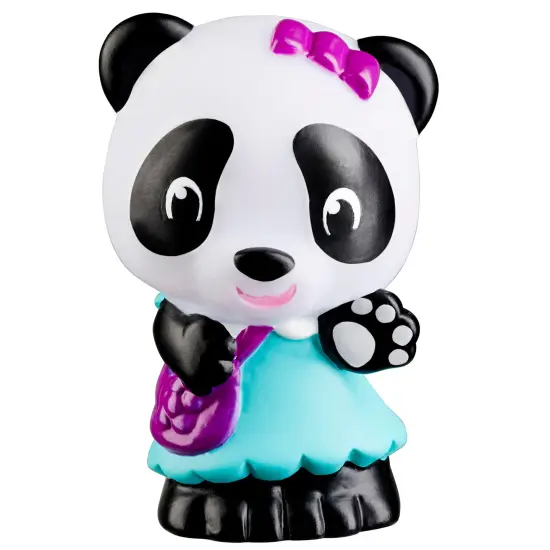 Timber Tots: Panda Family - 4 Character Set, Bear Toy Figurines, 1.75-2" Animal Miniatures w/ Unique Details, Nature Playset, Kids & Toddlers 18Mo+ {7}