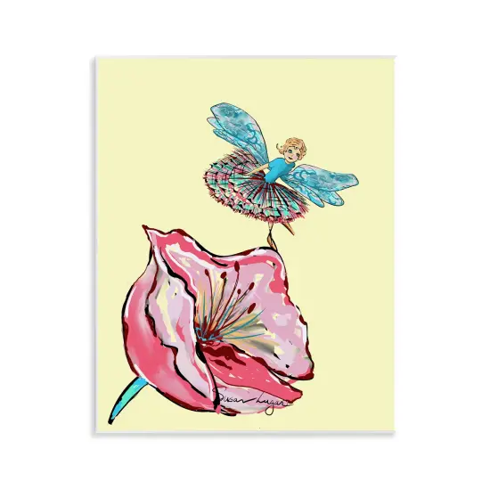 Stupell Industries Ballerina Fairy & Flower Wall Plaque, design by Susan Lugar {1}