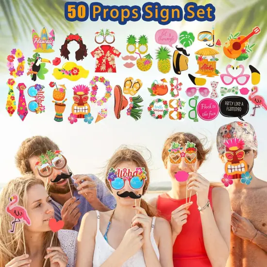 Bulk Summer Hawaiian Photo Booth Props {5}