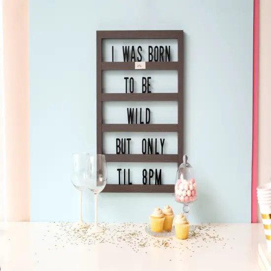 DCWV Backless Letterboard 16"X20"-Black {5}