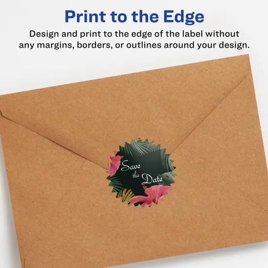 Avery Glossy White Starburst Labels with Sure Feed, 1.75" {3}