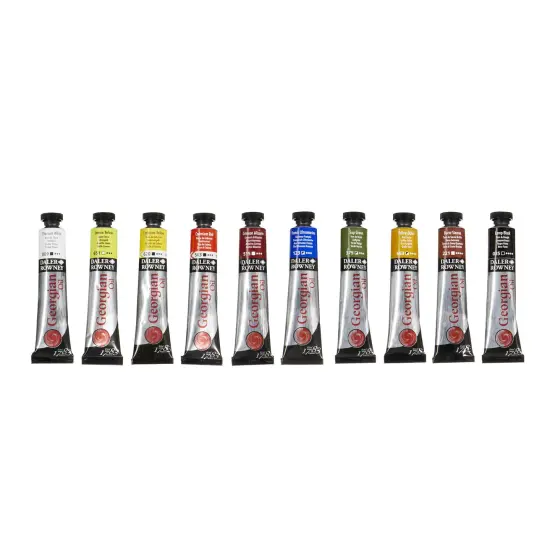 Daler-Rowney Georgian Oil Paint Introduction Set 10/Pkg-Assorted Colors {6}