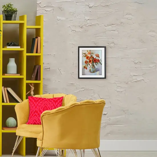 Stupell Industries Camellias From The Garden Framed Print Under Glass, design by Linda Sperruzzi {2}