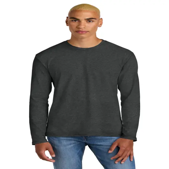 District&reg; Perfect Weight Long Sleeve Tee Heathered Charcoal {1}