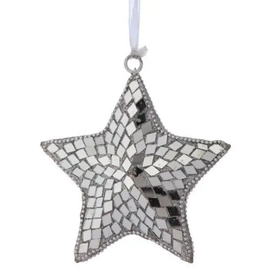 5" Mosiac Jeweled Star Ornament {1}