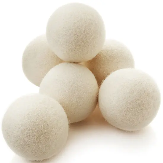 Casafield Wool Dryer Balls Set of 6, Extra Large Organic Handmade 100% New Zealand Wool, Natural Laundry Fabric Softener {2}