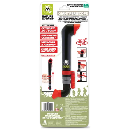 Lanard Nature Explorer: Combo Pack - Binoculars & Giant Periscope - Red & White, Observation Play Tools, Discover Outdoor Wonders, STEM Toys, Kids 3+ {6}
