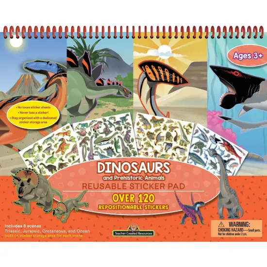 Dinosaurs and Prehistoric Animals Reusable Sticker Pad {1}
