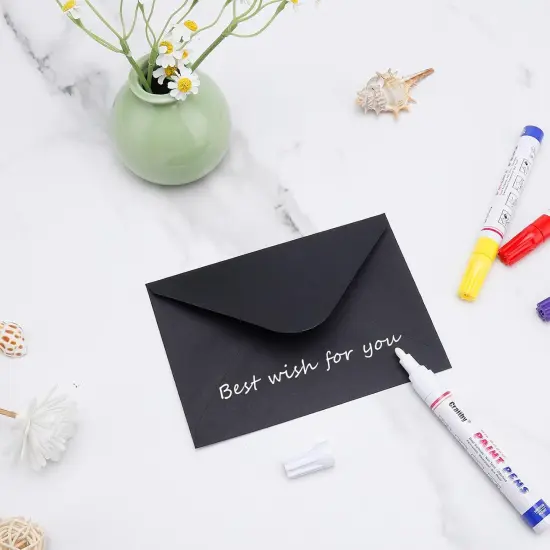 White Paint Markers, 2 Pack Oil-Based Waterproof Quick Dry Permanent Paint Pen Set {5}