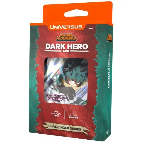 UniVersus: My Hero Academia: Dark Hero Arc Challenger Series - Deck Building Card Game, Double-Sided Deku Character Card, 6 Foil or Alt Art Cards {4}