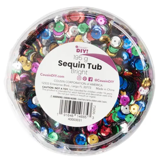 CousinDIY Sequin Tub-Bright {3}
