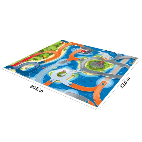 Imaginmat: Deluxe - Hot Wheels - Floor Playmat & Toy Car, 30.5 x 20.5", Character Vehicle & Road Accessories, Durable EVA Foam Mat, Licensed, Kids 3+ {7}