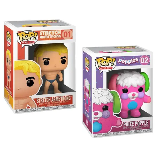 Funko POP! Hasbro Retro Toys Collectors Set -2 Figure Set: Stretch Armstrong (Possible Chase) & Popple (Possible Chase) {3}