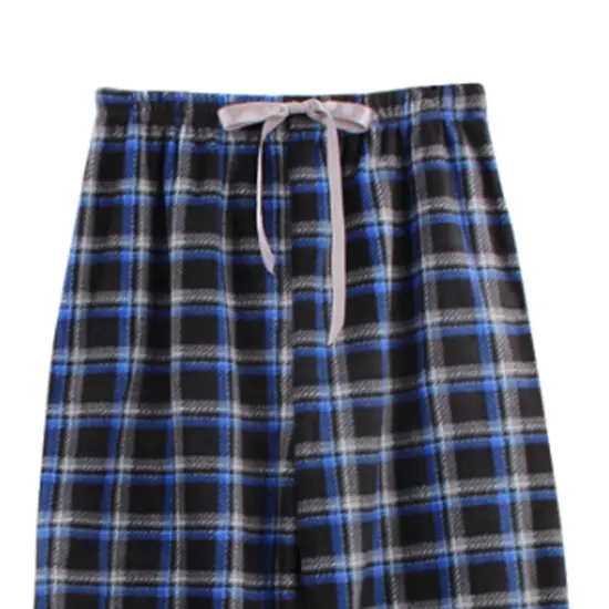 Mens Fleece Lounge Pants Black and Blue Colorway Black / Blue {5}