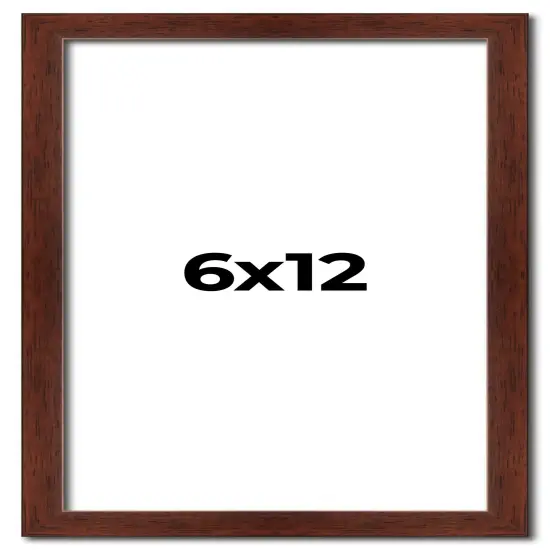 Panoramic Classic Modern Brown Frame - UV Acrylic, Foam Board Backing, Hanging Hardware {1}