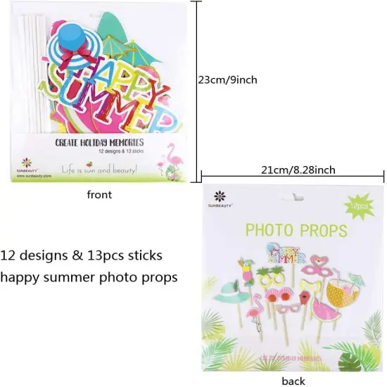 12 Pcs Summer Photo Booth Props {2}