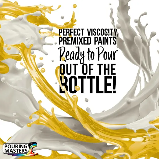 Pouring Masters Sunflower Yellow Ready to Pour Acrylic Pouring Paint - Premium 32-Ounce Pre-Mixed Fluid Acrylic Paint - Fluid Art Supplies for Canvas, Wood, Paper, Tile & Rocks {2}