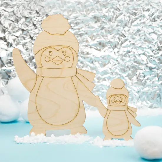 Christmas Wood Penguin Cutout, From 6"- 22",Craft/Decor | Woodpeckers {4}