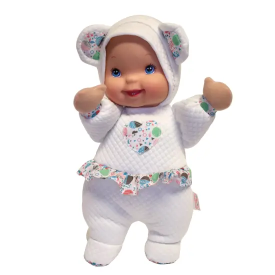 Baby's First: Love Bear Baby Doll - White Quilted Outfit, Interactive Musical Doll, Plays This Little Light of Mine, Soft Toy, Baby-Kids-Toddlers 3mo+ {1}