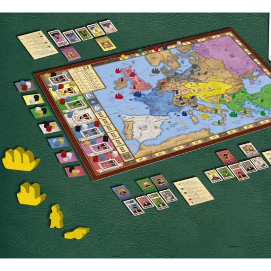 Rio Grande Games: 7 Empires - Strategy Board Game, Medieval 18th Century Themed, Countries Vie For Supremacy On the Old Continent, Age 14+, 2-6 Player {3}