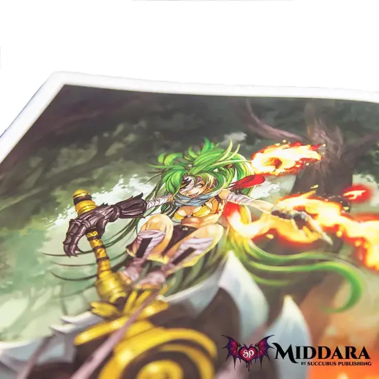 Middara: Art Book Vol. 1 - Game Expansion Pack, 100 Pages Of Sketches & Illustrations, 4 Alt Art Character Cards, 4 Initiative Cards, RPG Accessories {7}