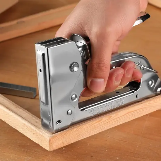 JT27 Light Duty Staple Gun Kit, Thin Wire Stapler with 2000 Pieces JT21 3/8" Staples, Lightweight Chromed-Steel Housing {3}