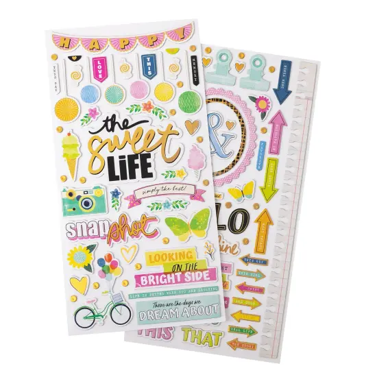 Thickers Vicki Boutin Sweet Rush The Sweet Life Stickers, 107pcs {5}