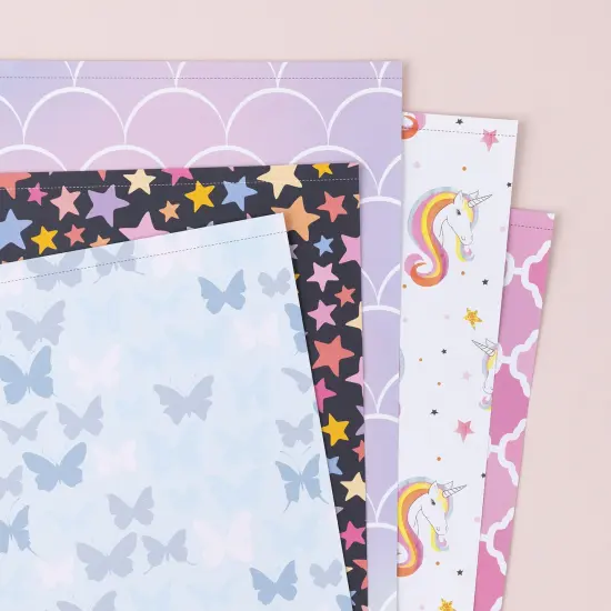 Colorbok 68lb Designer Single-Sided Paper 12"X12" 50/Pkg-Fairy Tale, 25 Designs/2 Each {5}