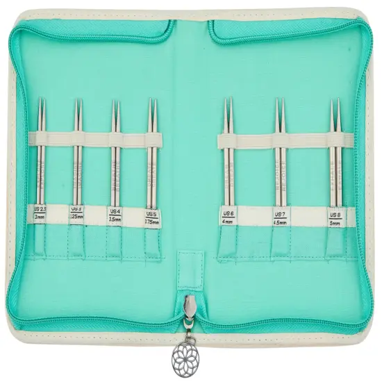 KnitPro-Mindful Grace Interchangeable Knitting Needle Set-7 Pair Of Needles - 4" - Special {4}