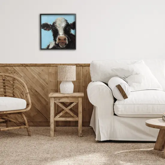 Stupell Industries Cow with Wispy Hair Framed Giclee, design by Wani Pasion {2}