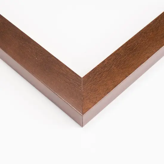 Square Simple Brown Picture Frame - UV Acrylic, Foam Board Backing, Hanging Hardware {2}