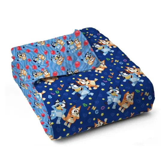 Bluey Quilted Throw Blanket Goofing Around {4}