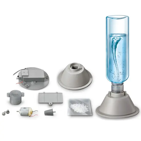 4M: KidzLabs: Tornado Maker - DIY A Battery Powered Tabletop Water Tornado, Empty Bottle Construction, STEM Science Craft & Activity Kit, Kids Age 8+ {5}