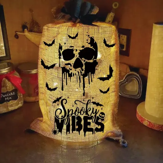 Reusable Large Pumpkin Happy Halloween( 16 Halloween 5.9in) {6}