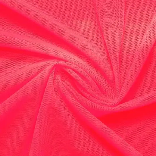 1 Yard Power Mesh Fabric Neon Collection 36" x 60" Length by Width Coral {4}