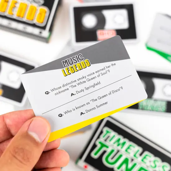 Professor Puzzle: Ultimate Music Trivia - Party Game, 300 Questions In 3 Categories: Timeless Tunes, Music Legends & Big Hits, Ages 12+ {7}