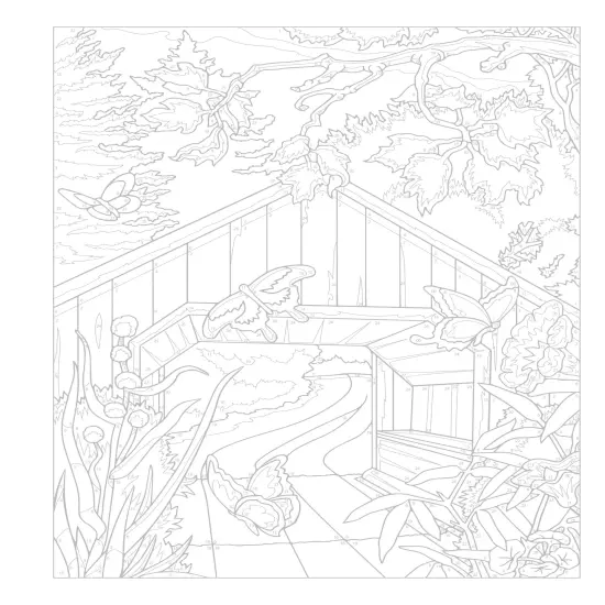 Creative Haven: Country Scenes Color By Number-Softcover {6}