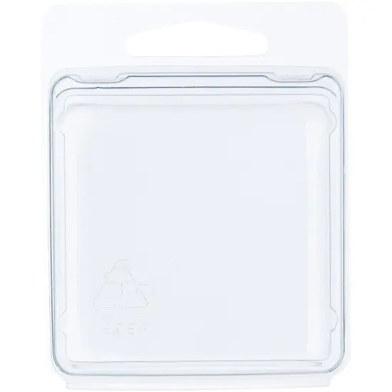 Collecting Warehouse Clear Plastic Clamshell Package / Storage Container, 2.25" H x 2.25" W x 1.125" D {1}