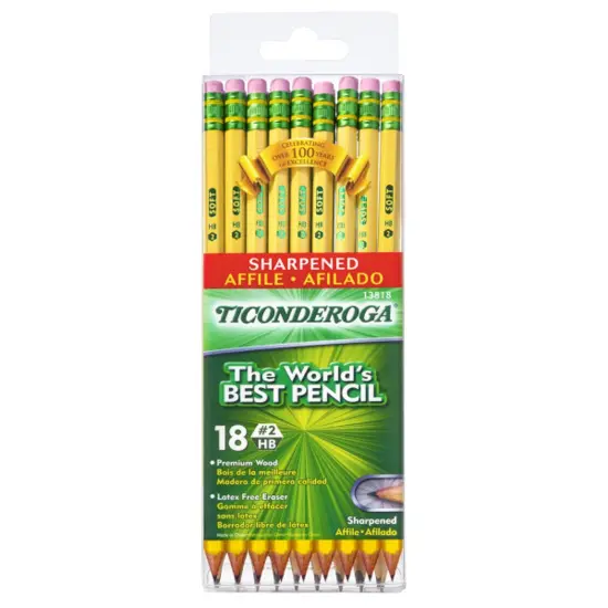 Pencils, #2 Soft, Yellow, Presharpened, Pack of 18 {1}