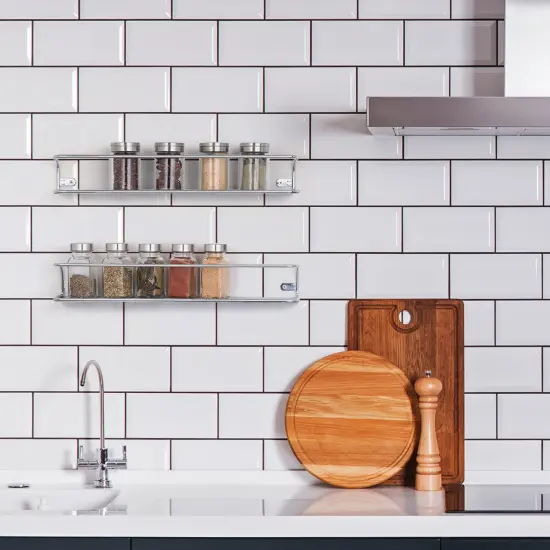 2PCS Spice Racks Wall Mounted Spice Storage Organizer {4}