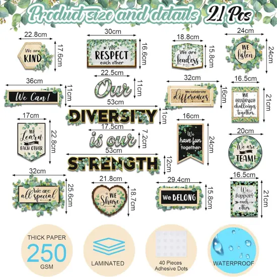 21 Pieces Inspirational Bulletin Board Set {2}