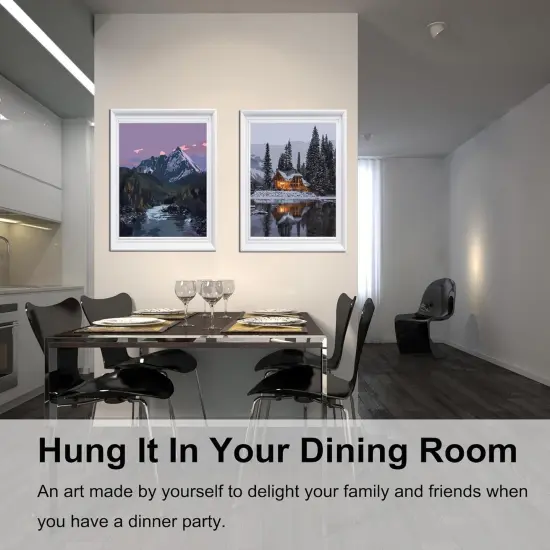 Paint by Numbers Kit for Adults Beginners,12" Wx16 L 2 Pack Canvas for Painting Kits for Adults in Colorful Box-PBN219-220 {3}