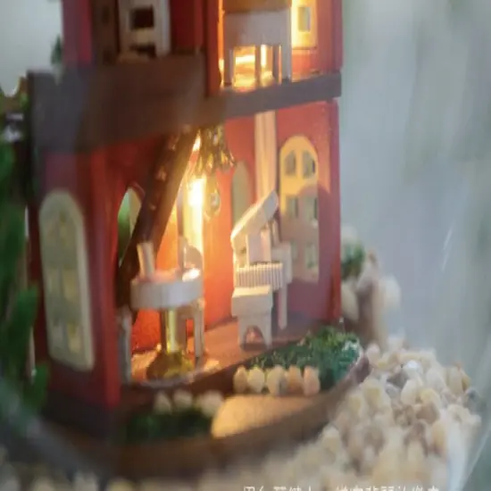 Miniature Wizardi Roombox Kit - Alice Wonderland Dollhouse Kit {4}